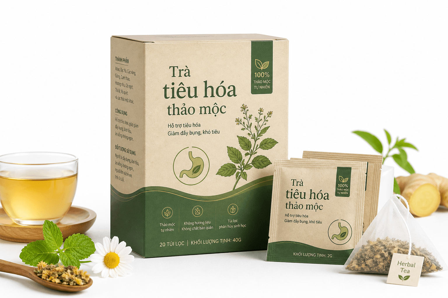 Trà tiêu hóa thảo mộc